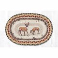 Capitol Importing Co Deer Printed Swatch Oval Rug, 10 x 15 in. 81-057D